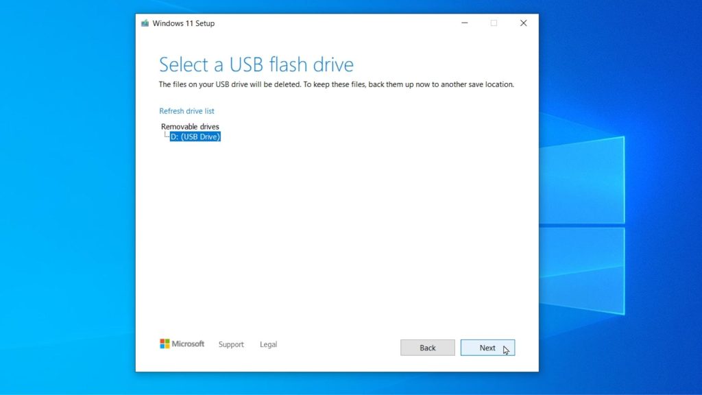 Guidelines for Windows 11 USB with Installation Media Tool: