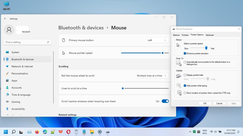 Windows 11 Mouse DPI Settings