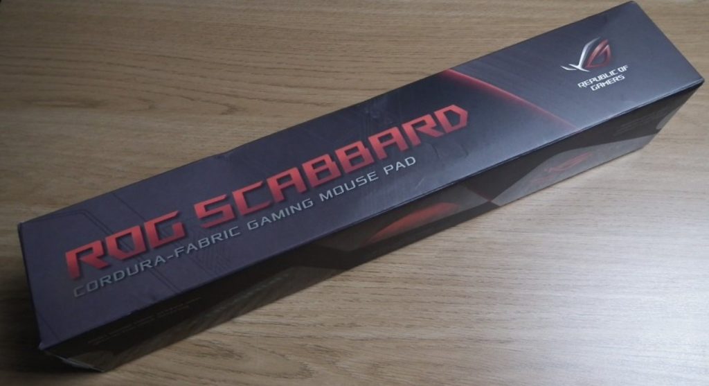 Asus ROG Scabbard mouse pad unboxed